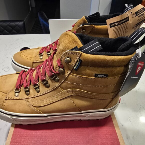 Vans Men's Sk8-Hi Dr MTE-2 Pop Lace Tan Brown All Weather Boots Size 10 NEW - Picture 5 of 8